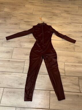 NWT: SKIMS- SHINE MOCKNECK LONG SLEEVE ONESIE CATSUIT